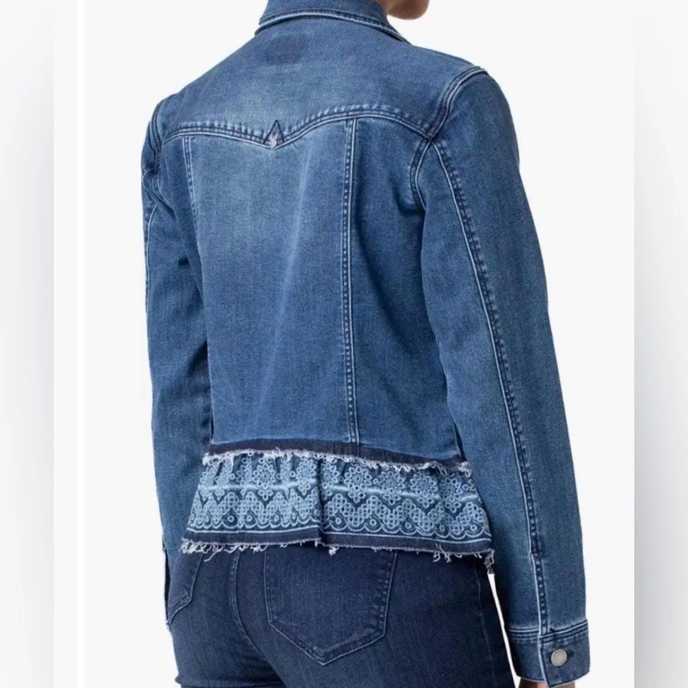 Liverpool Blue Denim Jacket with Lace Trim - Picture 2 of 12